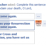 Using Facebook Questions to Teach Religion