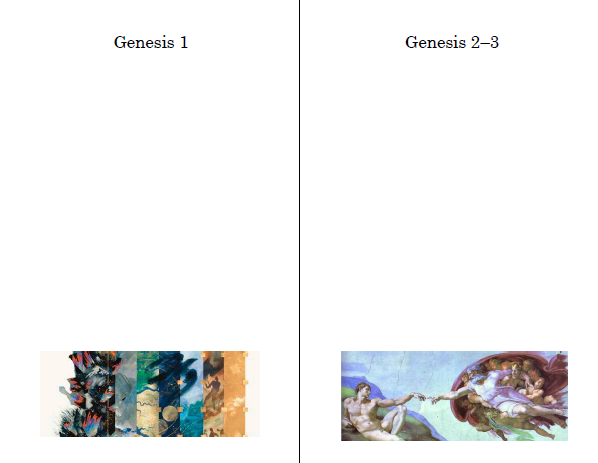 Creation Chart Genesis 1