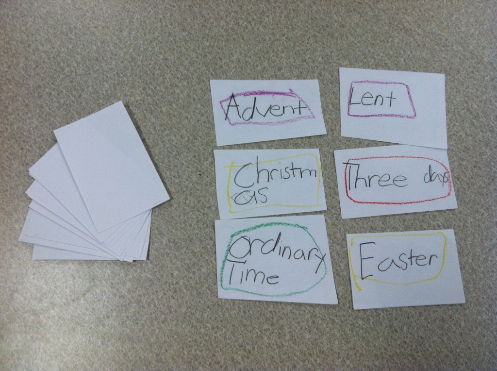 Liturgical Year Flashcards