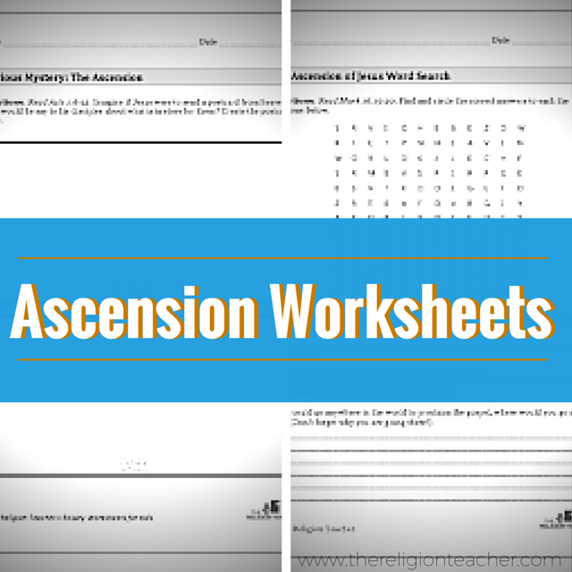 Ascension Worksheets