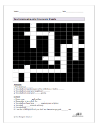 ten-commandments-crossword-puzzle