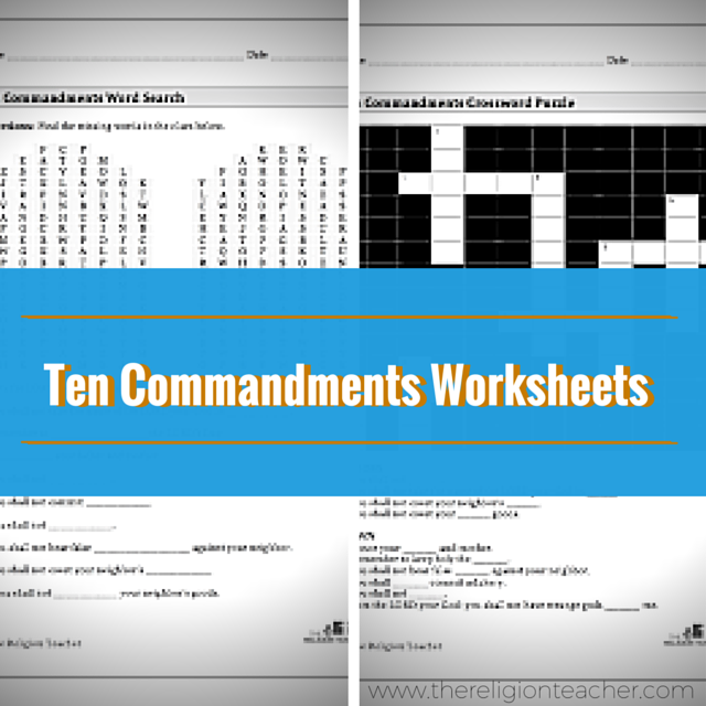 ten-commandments-worksheets-forkids
