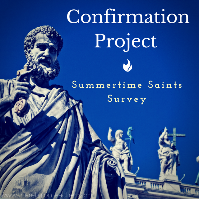 Confirmation Saint Research Project