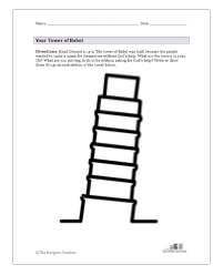 Tower of Babel Worksheet