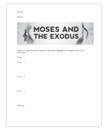 Exodus Freedom Song Handout