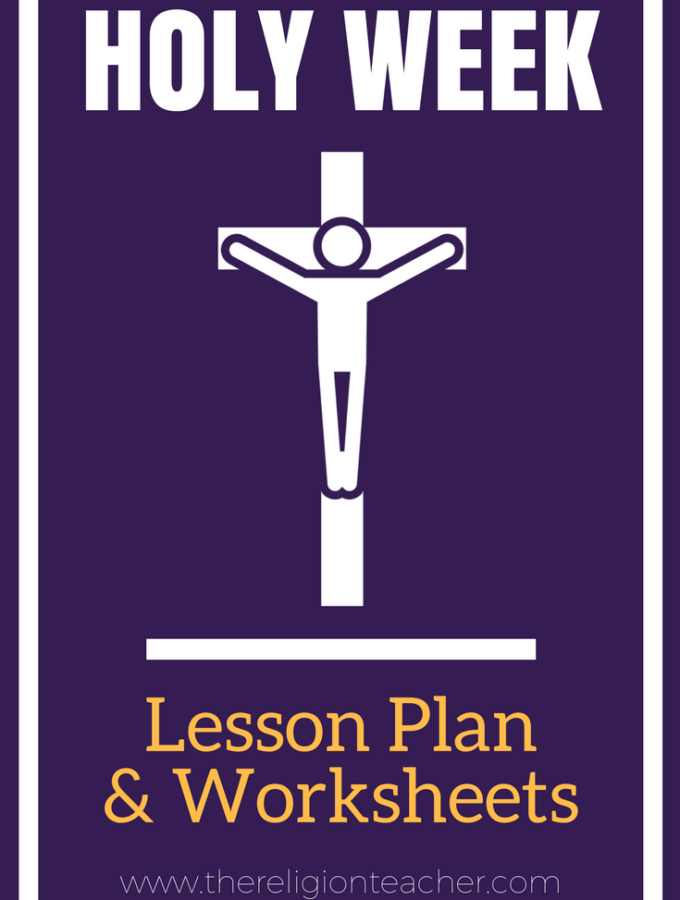 Holy Week Lesson Plan and Worksheets