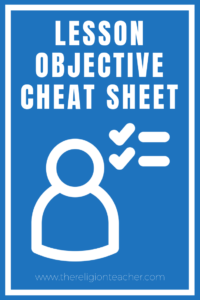 Lesson Objective Cheat Sheet