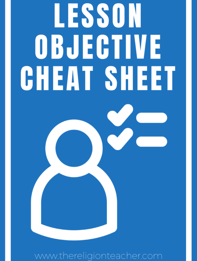 Lesson Objective Cheat Sheet