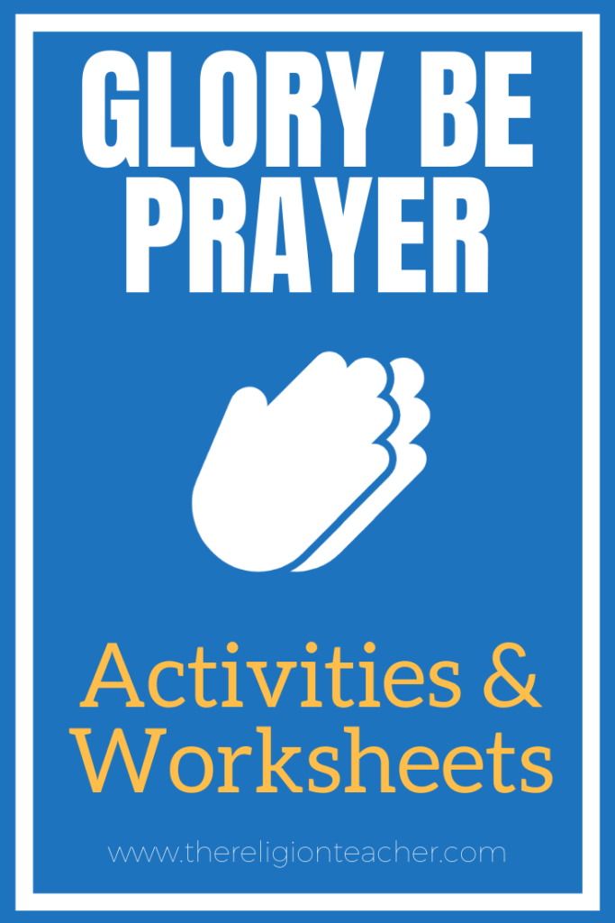Glory Be Prayer Activities
