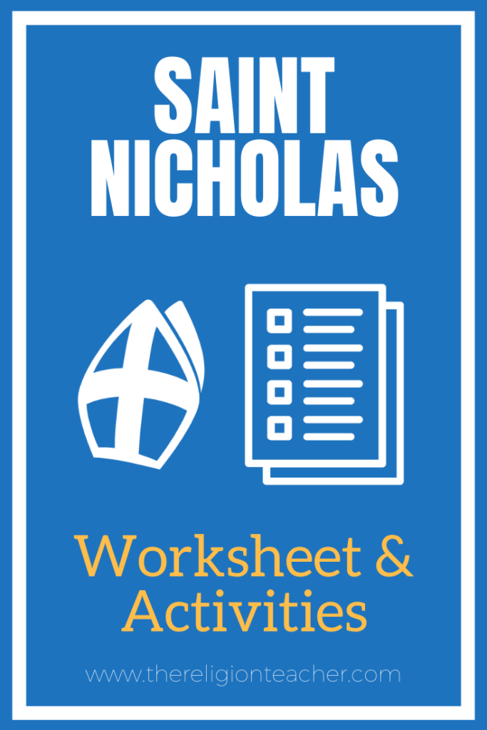 Saint Nicholas Activities and Worksheet