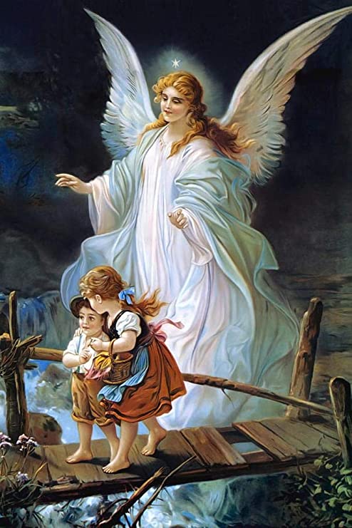 Holy Guardian Angel and Children Crossing the Bridge