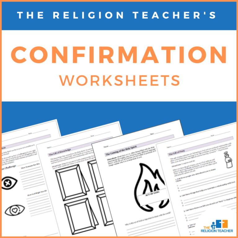 Printable Confirmation Worksheets