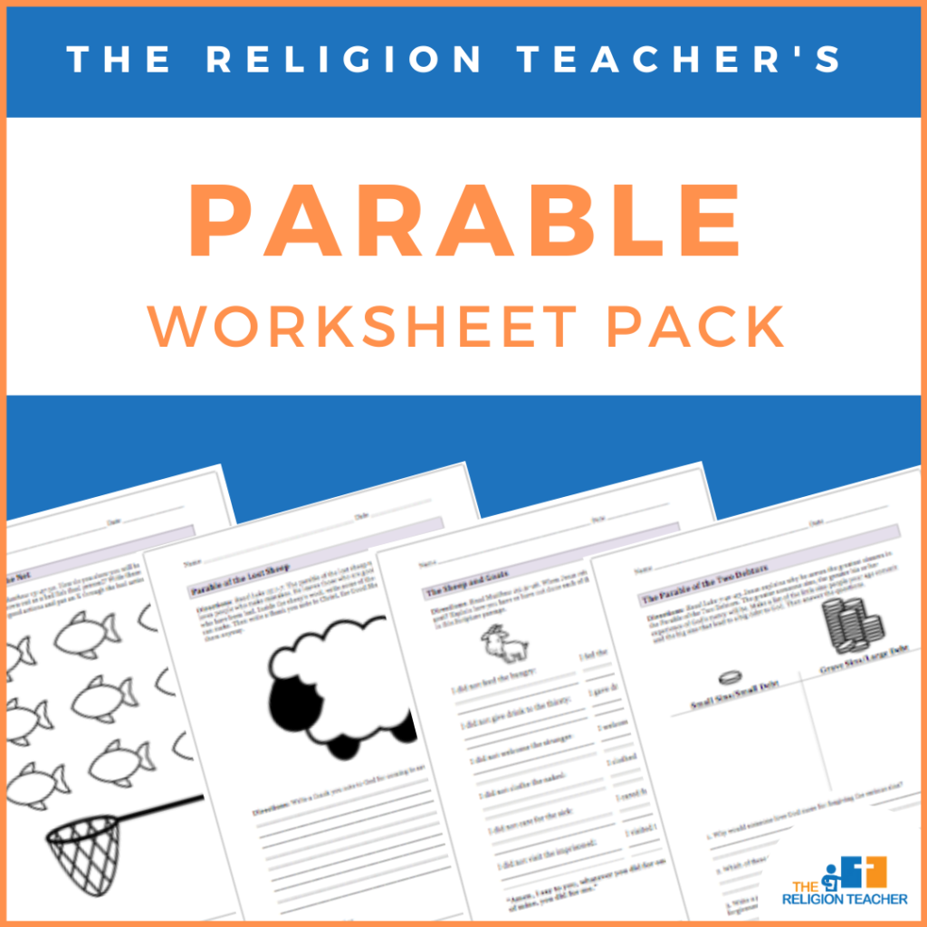 Parable Worksheet Pack from The Religion Teacher