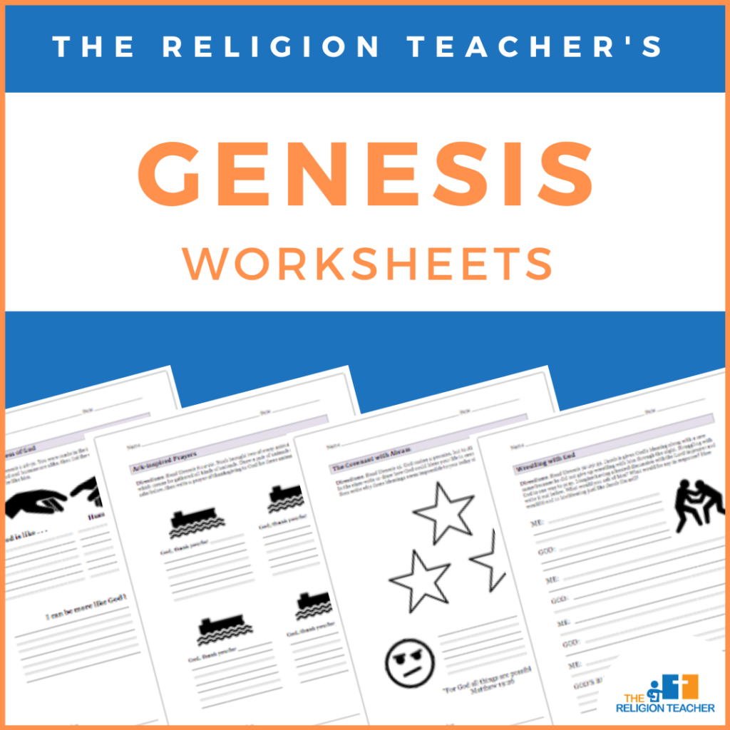 Genesis Worksheets from The Religion Teacher