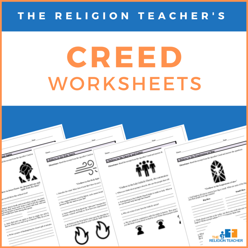 Creed Worksheets from The Religion Teacher