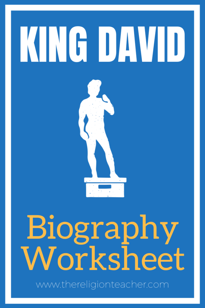 King David Biography Worksheet