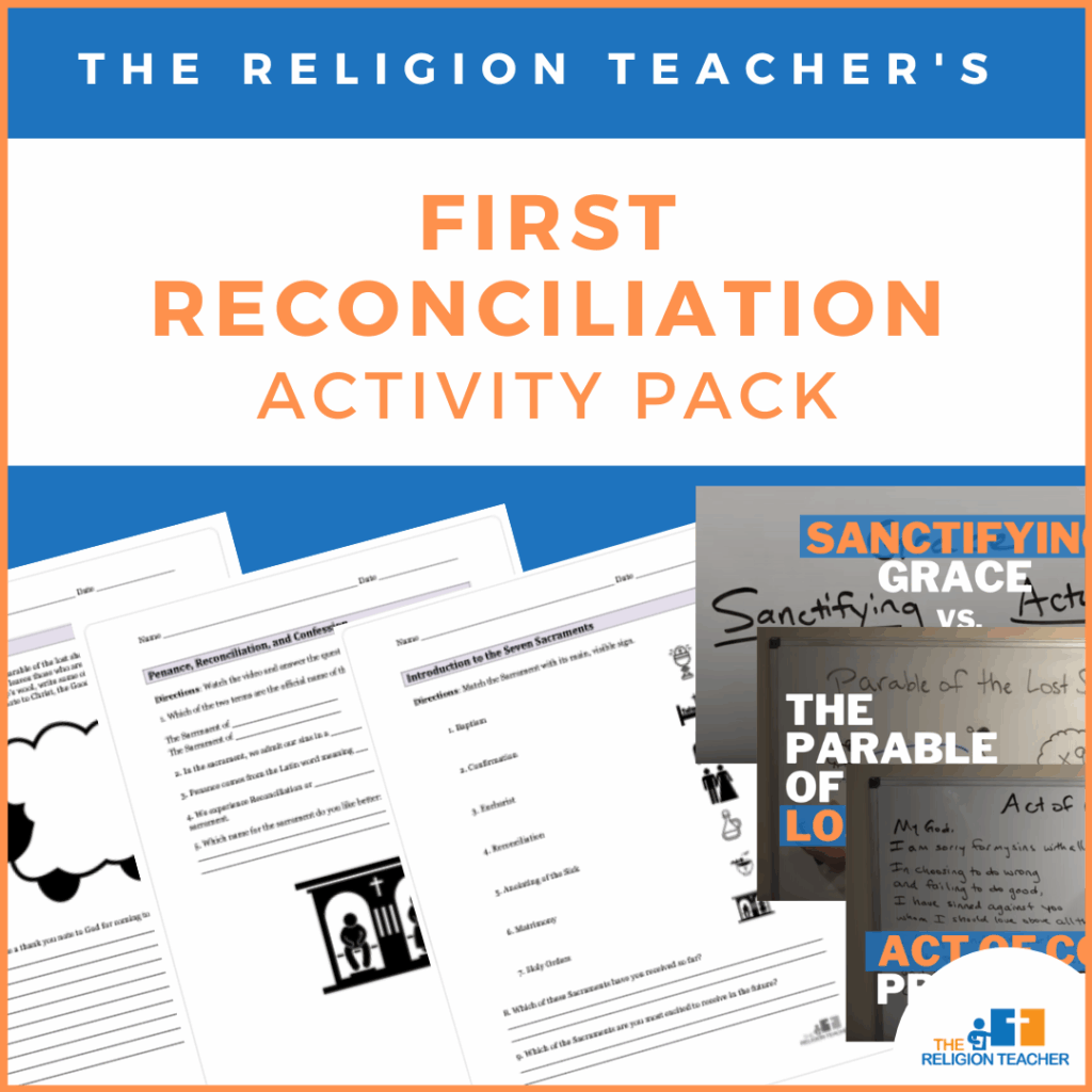 First Reconciliation Preparation Activities and Worksheets